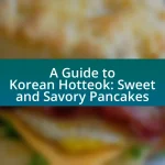 A Guide to Korean Hotteok: Sweet and Savory Pancakes