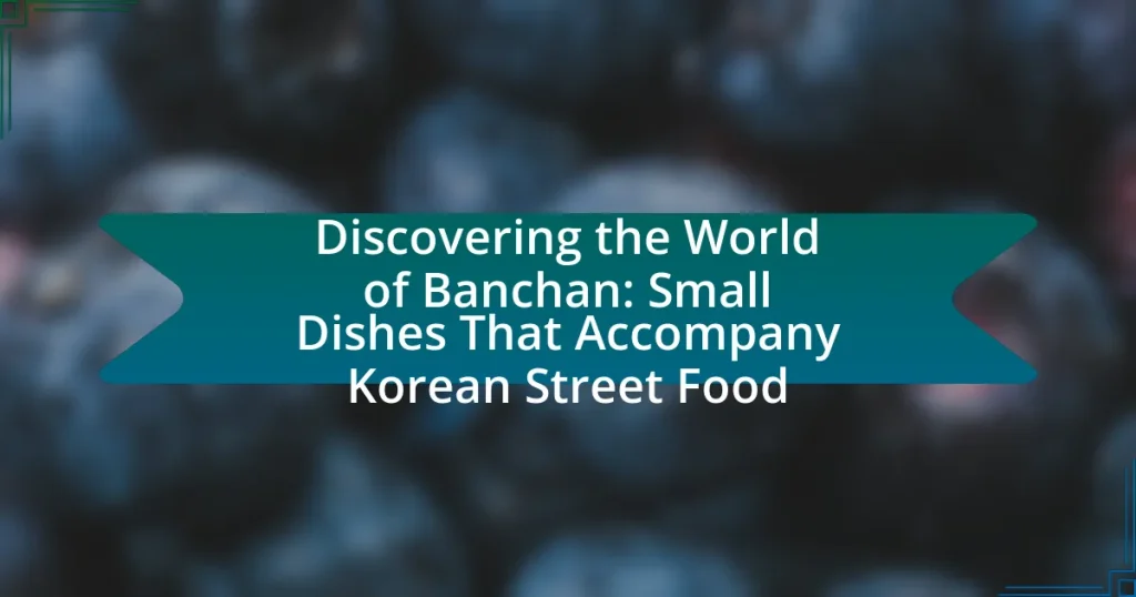 Discovering the World of Banchan: Small Dishes That Accompany Korean Street Food