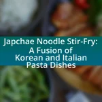 Japchae Noodle Stir-Fry: A Fusion of Korean and Italian Pasta Dishes