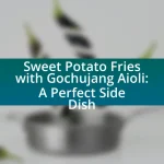 Sweet Potato Fries with Gochujang Aioli: A Perfect Side Dish
