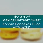 The Art of Making Hotteok: Sweet Korean Pancakes Filled with Syrup