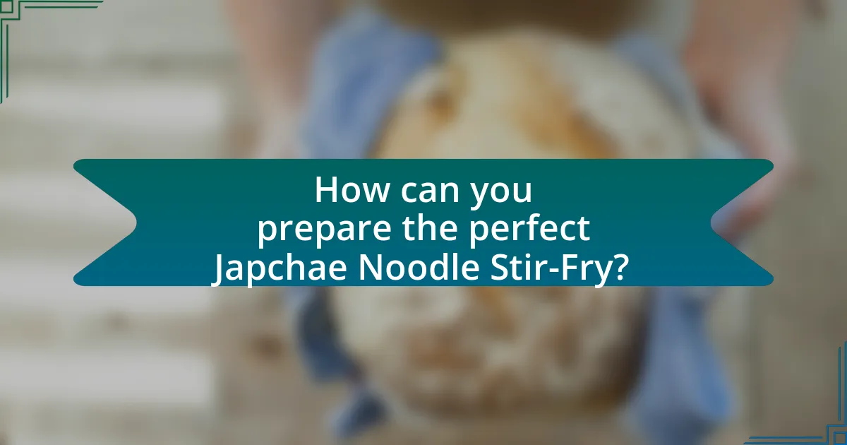 How can you prepare the perfect Japchae Noodle Stir-Fry?
