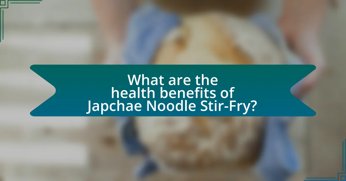 What are the health benefits of Japchae Noodle Stir-Fry?