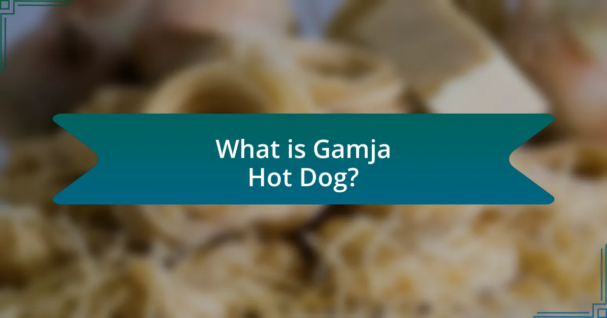 What is Gamja Hot Dog?