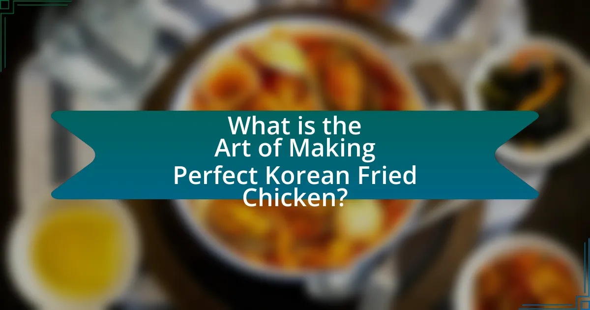 What is the Art of Making Perfect Korean Fried Chicken?
